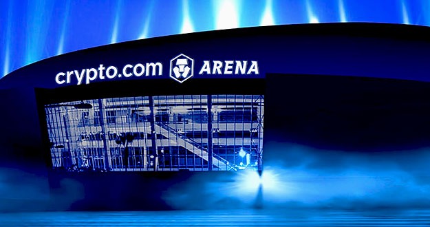 crypto.com arena at night