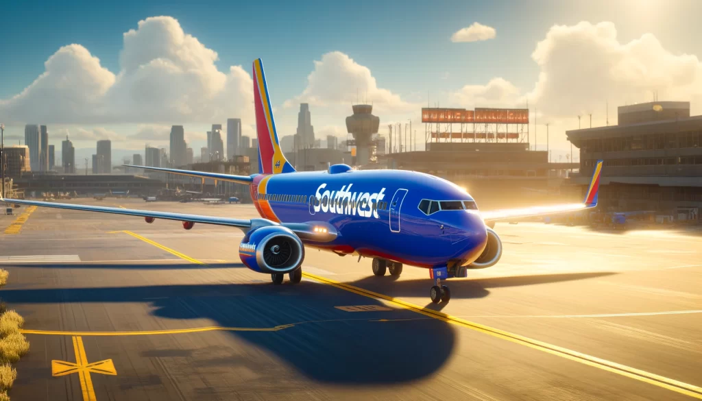 Southwest Airlines plane at LAX