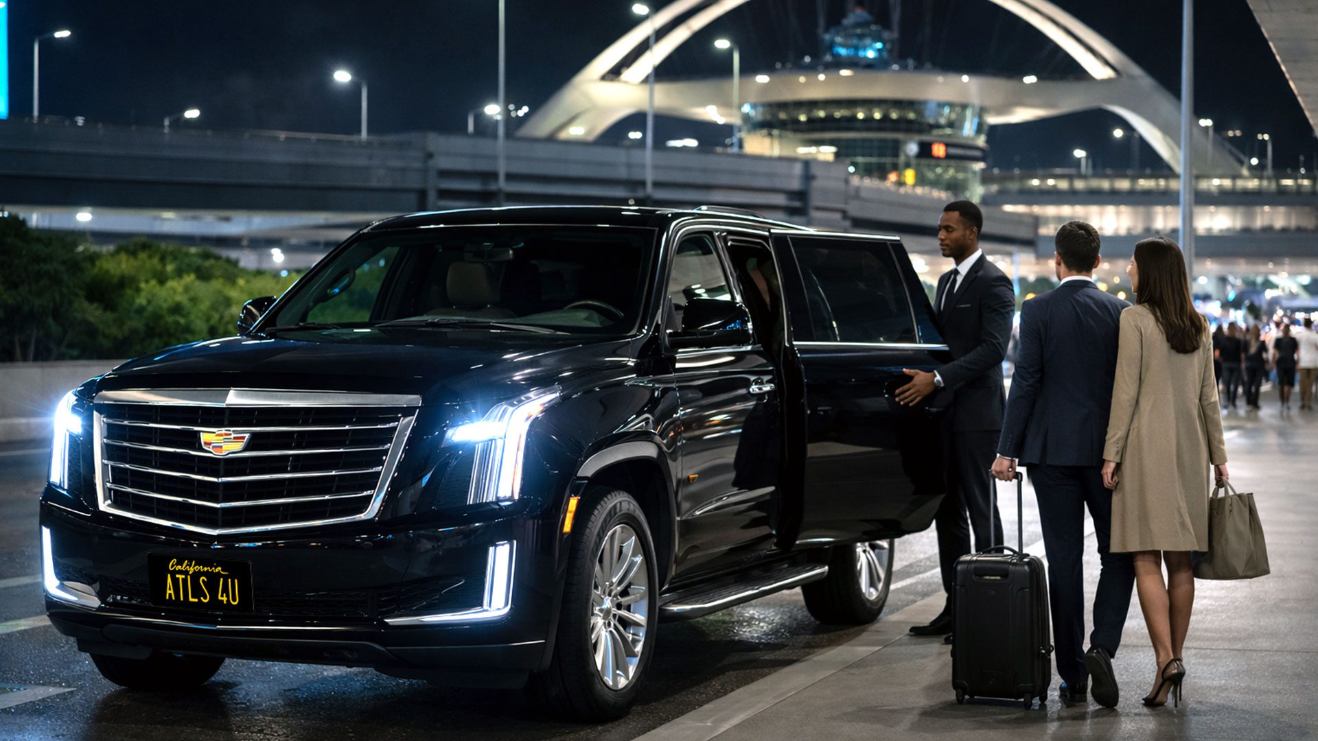 Luxury LAX airport car service with professional chauffeur