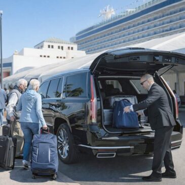 ATLS_San-Pedro-Escalade Black Cadillac Escalade providing private SUV transportation at the San Pedro Cruise Terminal